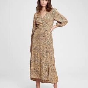 GAP Beige Long Sleeve Dress